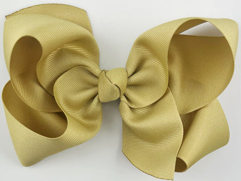 yellow gold big hair bow for girls