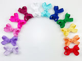 smallest hair bows for newborn infant baby with fine hair / baby gift set