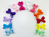 smallest baby hair bows / infant newborn bows on clips