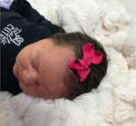 12 Mini Hair Bows - Fall/Winter Colors